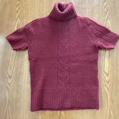 コムサイズム　半袖ニットトップス