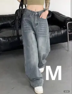SHEIN ルーズフィット ワイドレッグジーンズのサムネイル