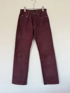A.P.C. ストレートデニム ボルドー サイズ28のサムネイル