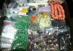ビーズ まとめて 天然石 フローライト ラブラドライト 水晶 パワーストーン