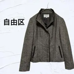 【新品/未使用】自由区 ジユウク 46 ツイード ノーカラージャケット 自由区 / ジユウク （レディース） ノーカラージャケット