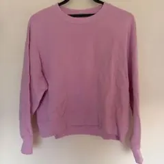 UNIQLO スウェットクルーネックシャツピンクL