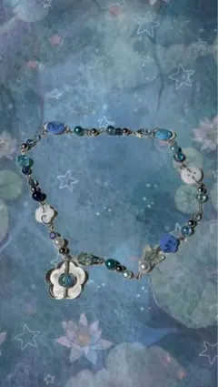 お花ネックレス フェアリーグランジ森ガールウィッシュコア星リボン韓国