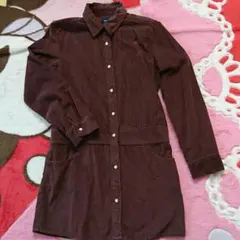 GAPコーデュロイ シャツワンピース160