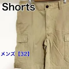 YBD45【US輸入】LANDS' END　ショートパンツ【メンズ32】ベージュのサムネイル