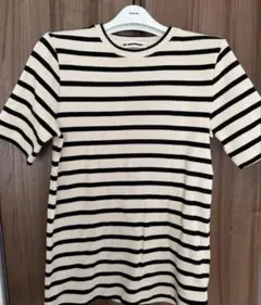 ◎値下げ❗️ジルサンダークルーネックTシャツ JIL SANDER ボーダー　M 2025年最新】ジルサンダー tシャツ ボーダーの人気アイテム