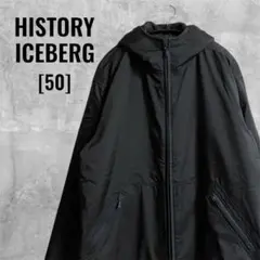 [ICEBERG HISTORY]フード付アウター/ブルゾン/ブラック/50