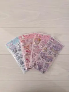 キラキラカプセルシール サンリオ ４種類 セット