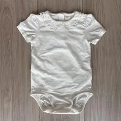 H&M ホワイト レース襟ロンパース 90cm