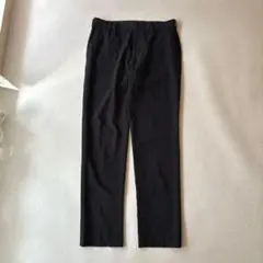 ユニクロ スラックス ストレッチ ビジネス　通勤　薄手 L ブラック
