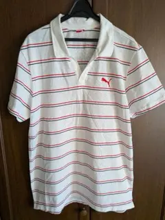 ●正規 プーマジャパン製 スキッパー ポロシャツ L 美品のサムネイル