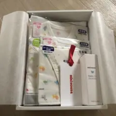 mikiHOUSE 出産準備　肌着　ガーゼ　タオル　ベビーオイル　5点　セット