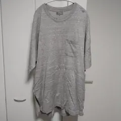 ATELIER BÉTON グレー ポケット付き 7分袖Tシャツ GU ユニクロのサムネイル