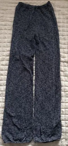 ニット混合？レギンス　ブルー系