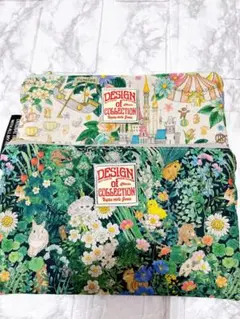 handmade⭐︎ユキエモンフラットポーチ2個セット