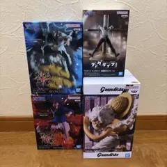 ワンピースフィギュア4種セット ガープ、クザン(青キジ)、ゾロ、ニカ