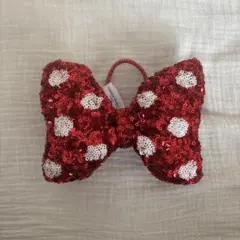 ディズニー　ミニー　リボンヘアゴム