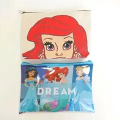 値下げ【新品・2点セット】アリエル 帆布スクエアポーチ