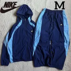 新品 NIKE ナイキ AIR ネイビー セットアップ ナイロンジャケット M