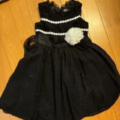 Catherine Cottage 黒 ドット柄 ワンピース 110