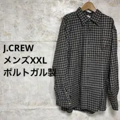 【 6315番】J.CREW ネルシャツ　春秋冬　メンズXXL ポルトガル製