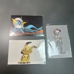 ポケモン　工芸展　ポストカード　ミュウツー　ミミッキュ　シャワーズ