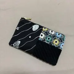 ミナペルホネン　ハンドメイド　hope sea jewel ポーチ