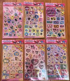 サンリオキャラクターズ　キラッとシール　全6種類セット