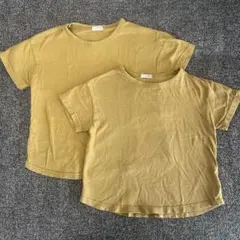 【モンミミ】navi x monmimi Tシャツ 2枚セット マスタードのサムネイル