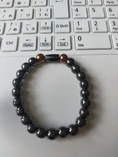 磁気入りヘマタイト　ヘマタイト　パワーストーン　ブレスレット　邪気除け　生霊