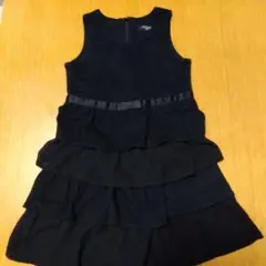 COMME CA ISM ブラック フォーマルワンピース120