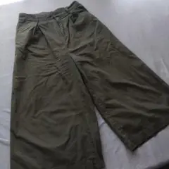 ehkä söpö カーキ ガウチョパンツ Mサイズ