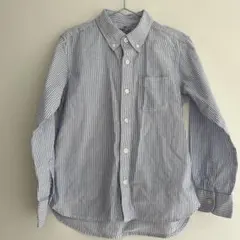 美品❗️無印良品ストライプ ボタンダウンシャツ 130サイズ