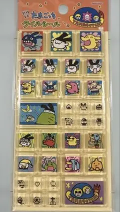 新種発見！！たまごっち　セブン　タイルシール　キャラクターシール 30個入り