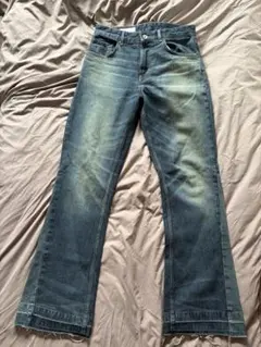 ZARA フレアデニム カットオフ ブルー EUR38のサムネイル