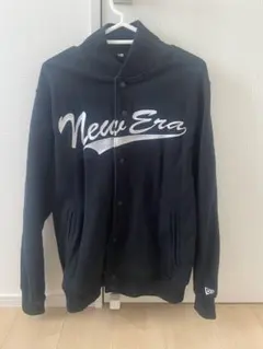 New Era ブラック スウェットスタジャン M