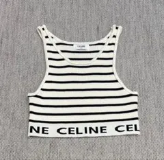 CELINE ボーダー ニット タンクトップ