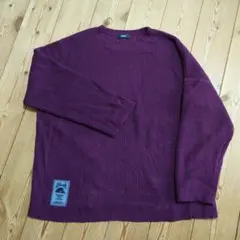 glamb パープル 編みオーバーサイズセーター Rubber Tag Knitのサムネイル