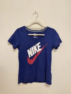 NIKE ナイキ 半袖Tシャツ ブルー ロゴプリント Lのサムネイル