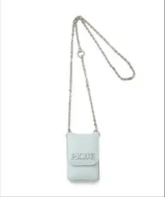 ジェラートピケ ポーチ 2wayリップ＆マルチケース レディース ⬛︎ブルー