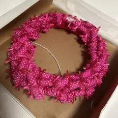 新品未使用　リース　キャンディリース　クリスマスリース　クリスマス　ピンクリース