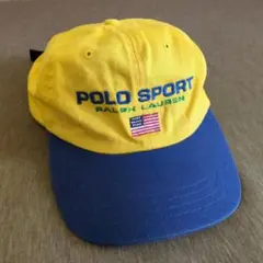 90s Polo Sport キャップ ラルフローレン アメリカ国旗