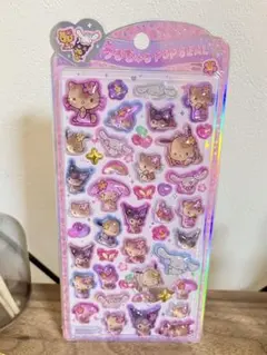 日焼け　サンリオキャラクターズ♥︎︎∗︎*゜うるちゅるポップシール　ボンボンドロップ