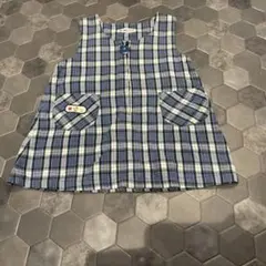 Famili チェック柄 ジャンバースカート ワンピース　100