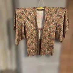 正絹 羽織 花柄 昭和レトロ 和モダン