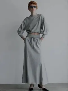 Ameri Vintage GLOSSY SWEAT SET UP DRESS