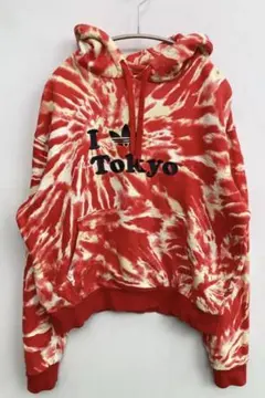 アディダス　adidas デザインパーカー　パイル地　L