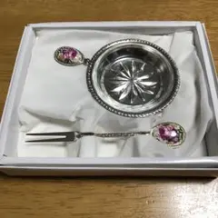 未使用品　レモントレー3点セット　バラ柄　紅茶のサムネイル