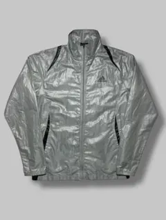 00s adidas アディダス ロゴ トラックジャケット シルバーグレー Ｓ