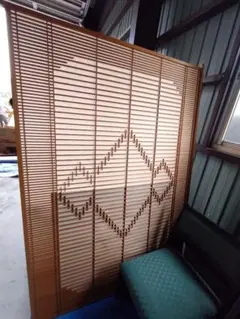 障子 幾何学模様の木製パーテーション 障子 幾何学模様の木製パーテーション - メルカリ